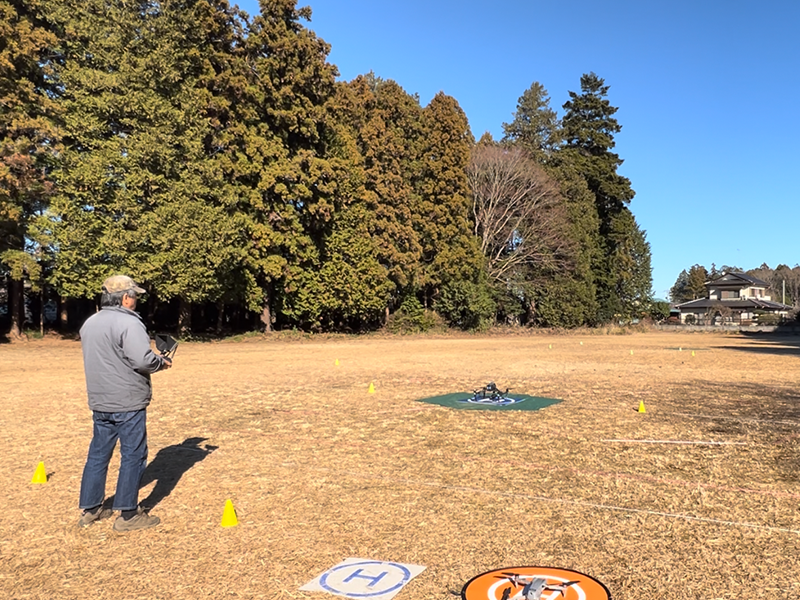 ドローン練習場の様子